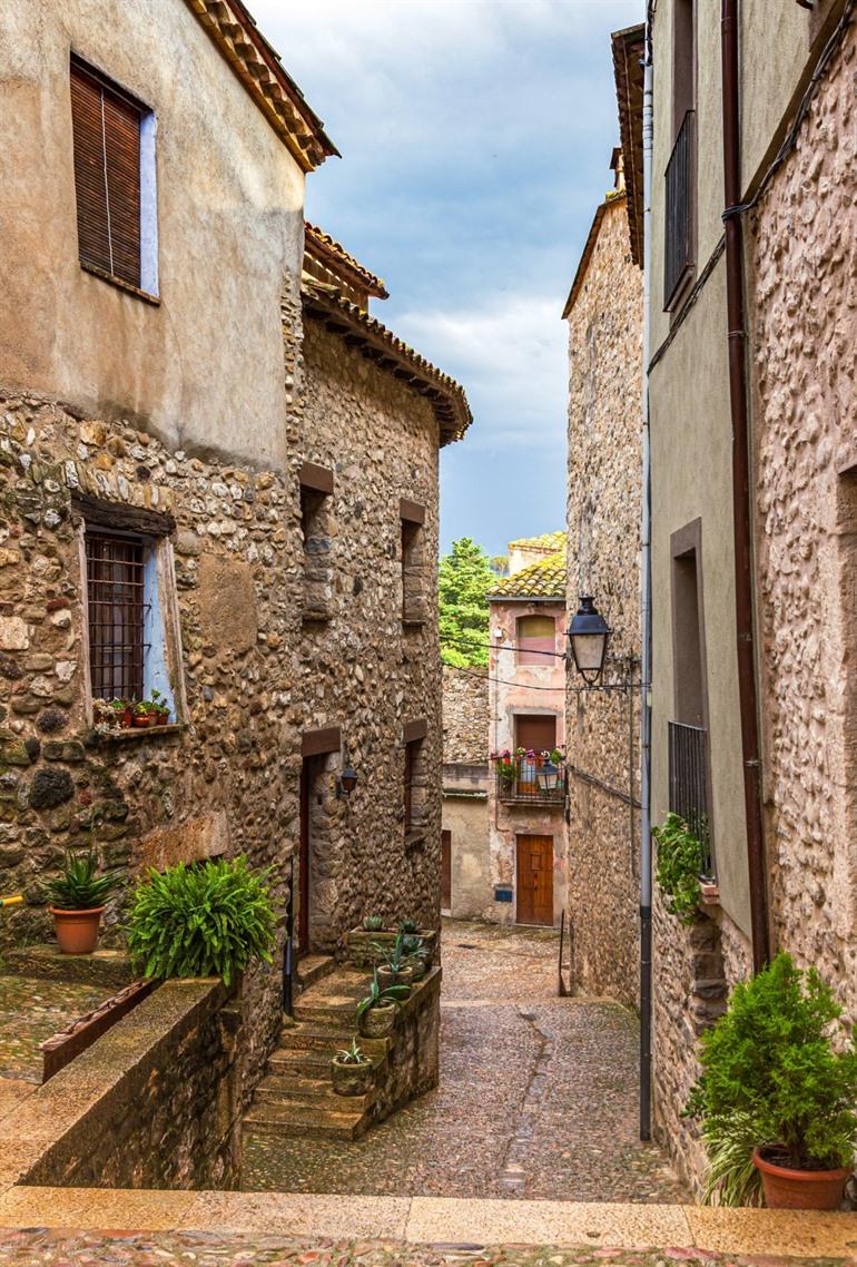 Stadtbild der Altstadt von Besalú