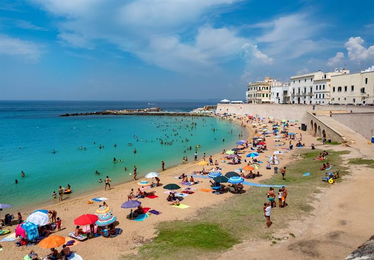 Stadtstrand von Gallipoli
