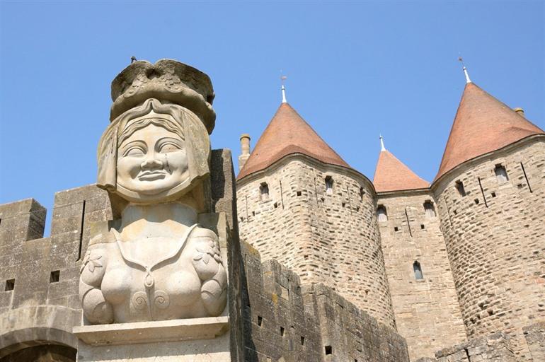 Denkmal von Carcas am Porte Narbonnaise