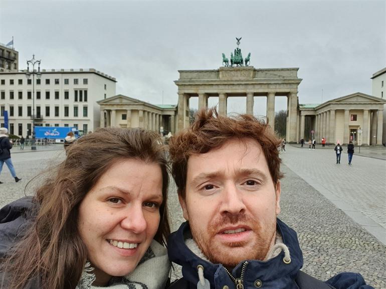 Beginn der Wanderung am Brandenburger Tor