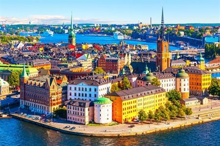 Aussicht auf Stockholm vom Stadshuset