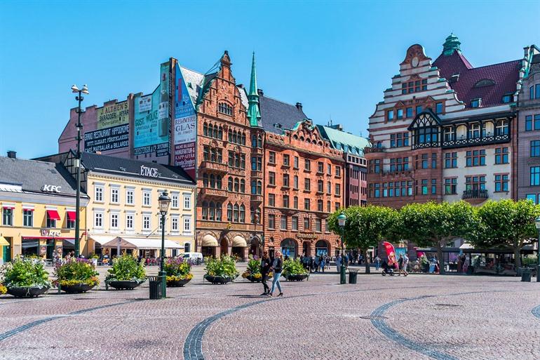 Stortorget in Malmö, Schweden