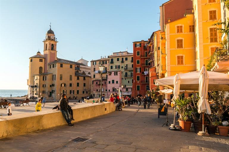 Straßenbild von Camogli