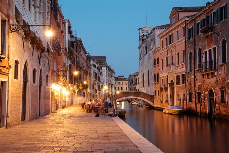 Straßenbild von Cannaregio, Venedig