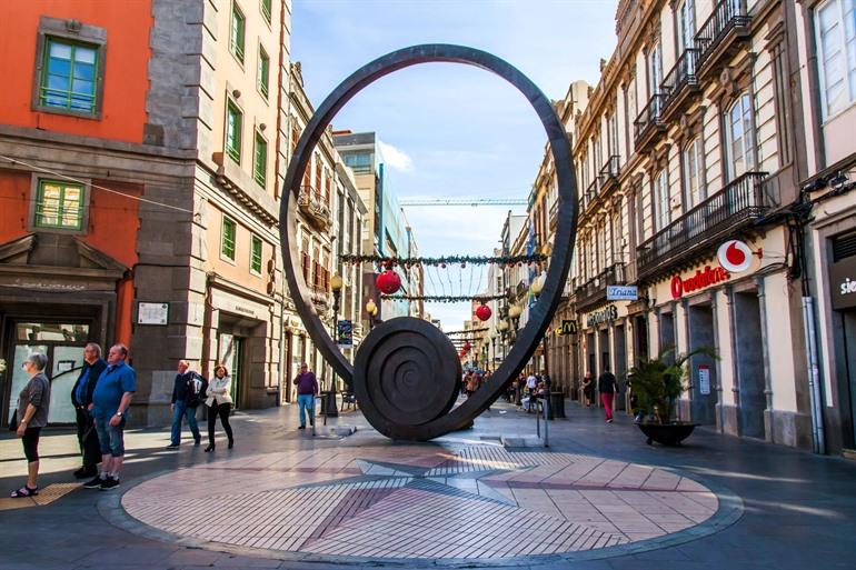 Straßenbild des Viertels Triana, Las Palmas de Gran Canaria