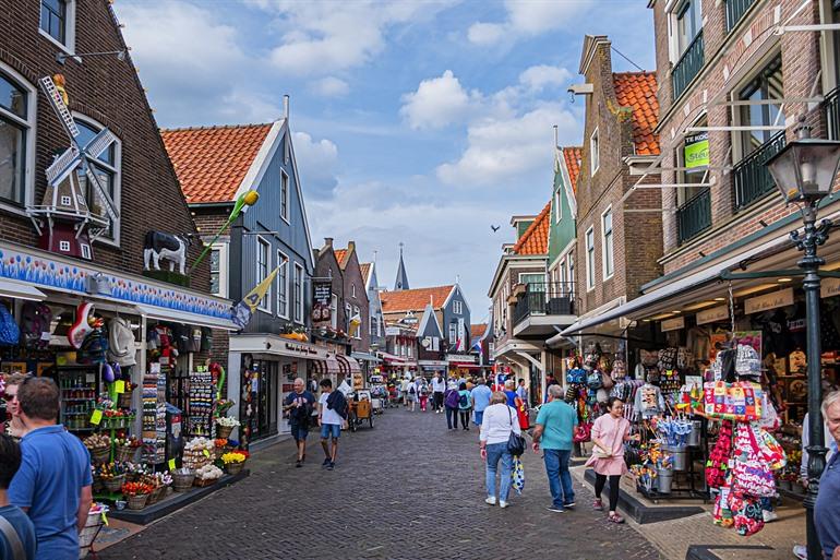 Gassen in Volendam