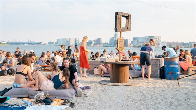 Strand in Amsterdam Noord