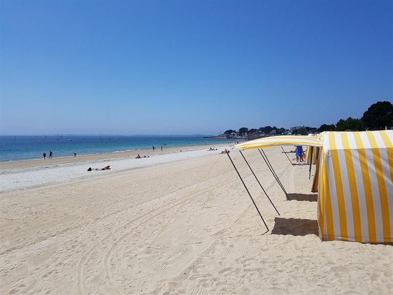 Strand von Carnac, Bretagne, Frankreich