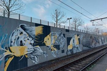 Street-Art am Bahnhof von Halle