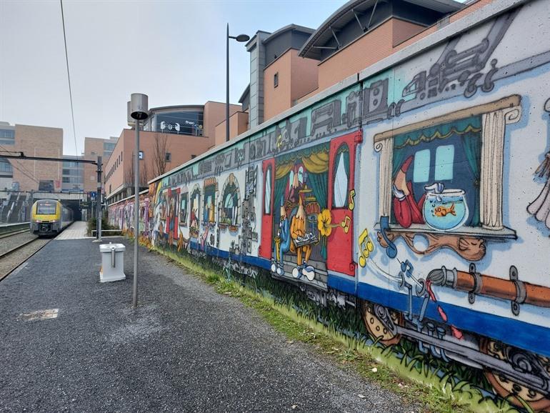 Street Art im Bahnhof Louvain-la-Neuve
