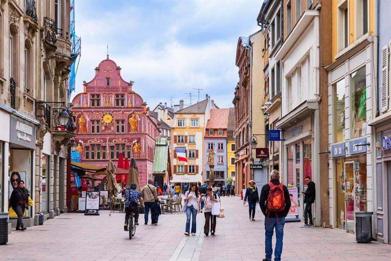 Stöbern Sie durch die Innenstadt von Mulhouse