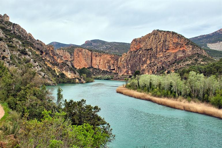 Stausee bei Sant Llorenç de Montgai, Katalonien