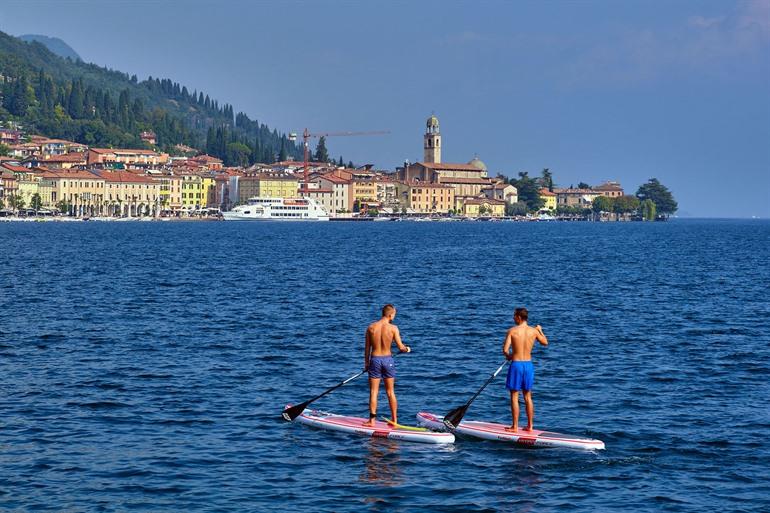 Kajakfahren am Gardasee, Italien