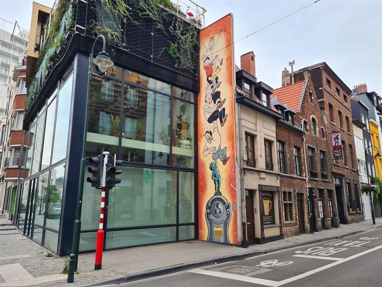 Suske und Wiske Wandbild in Brüssel