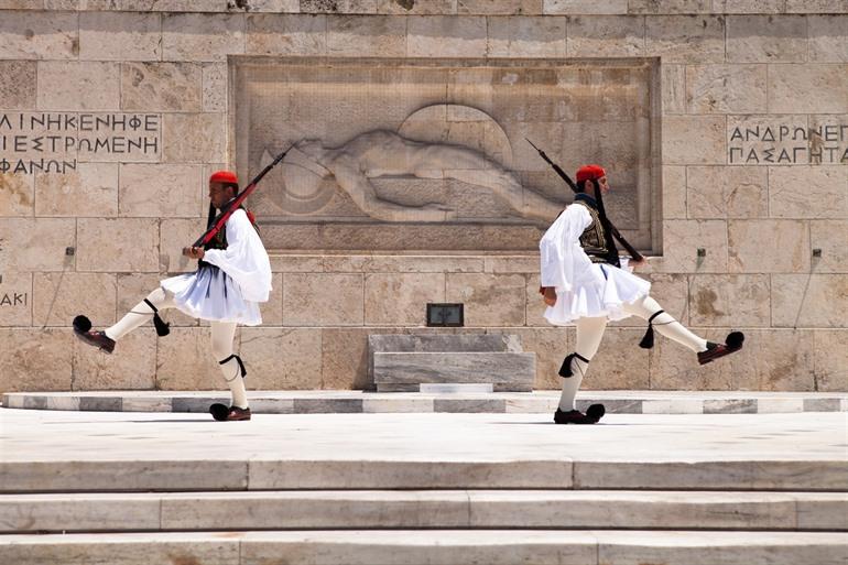 Wächter am Syntagmaplein in Athen