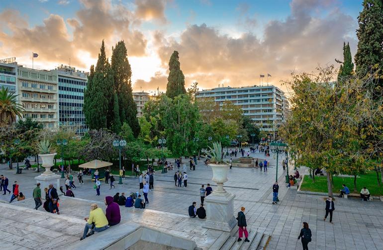Syntagmaplein in Athen, Griechenland