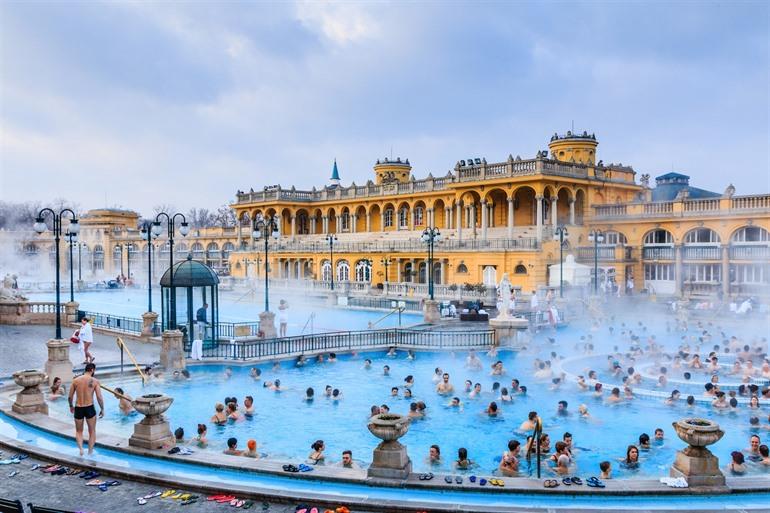 Széchenyi-Bad in Budapest, Ungarn
