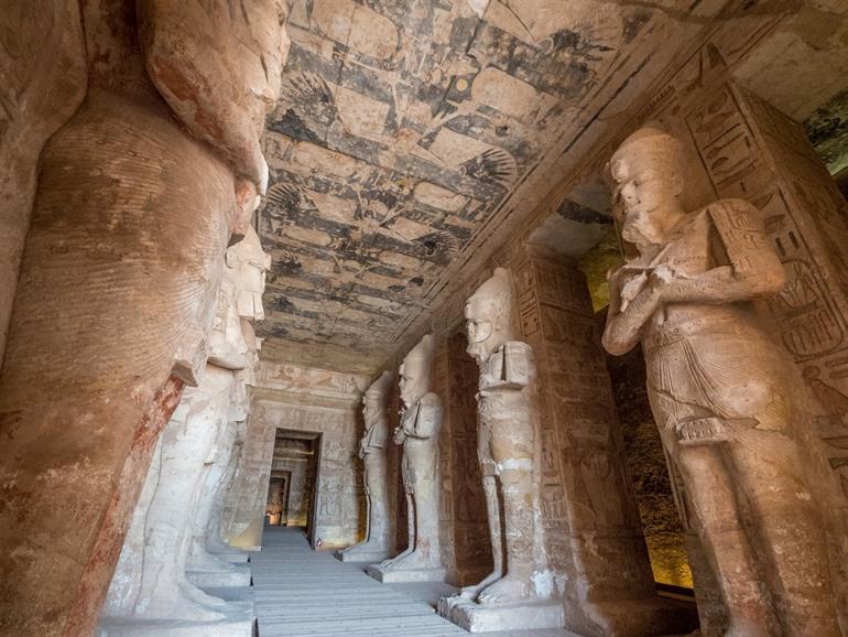 Innenansicht des Tempels von Abu Simbel