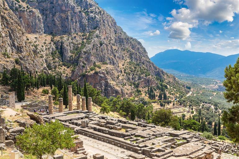 Der Tempel von Delphi