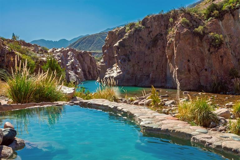 Thermalquellen von Cacheuta in der Nähe von Mendoza