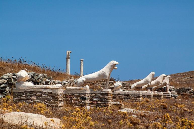 Terrasse der Löwen auf Delos