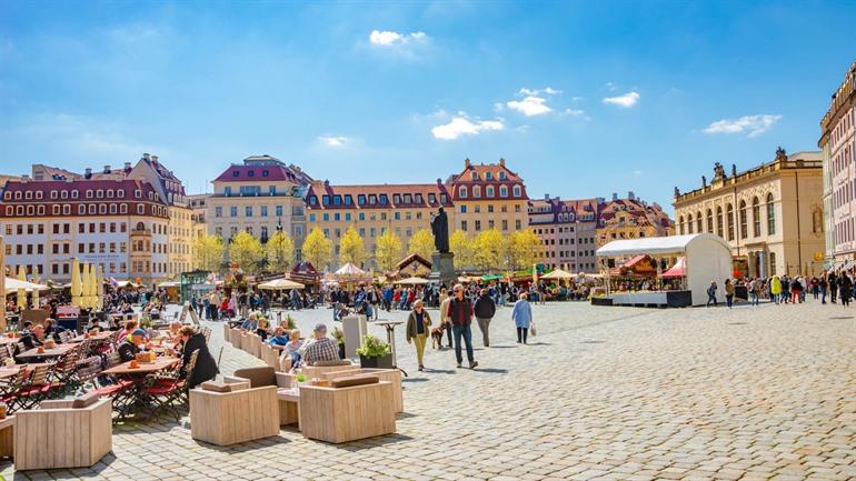 Terrasse am Neumarkt in Dresden