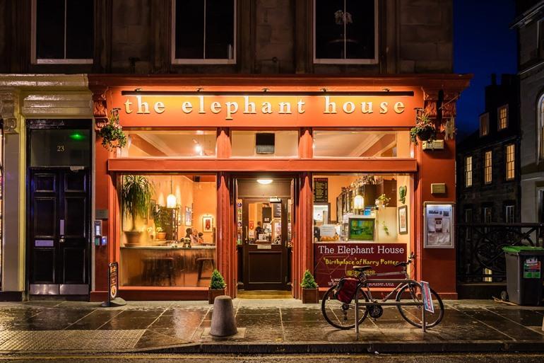 Das Elephant House in Edinburgh, Schottland