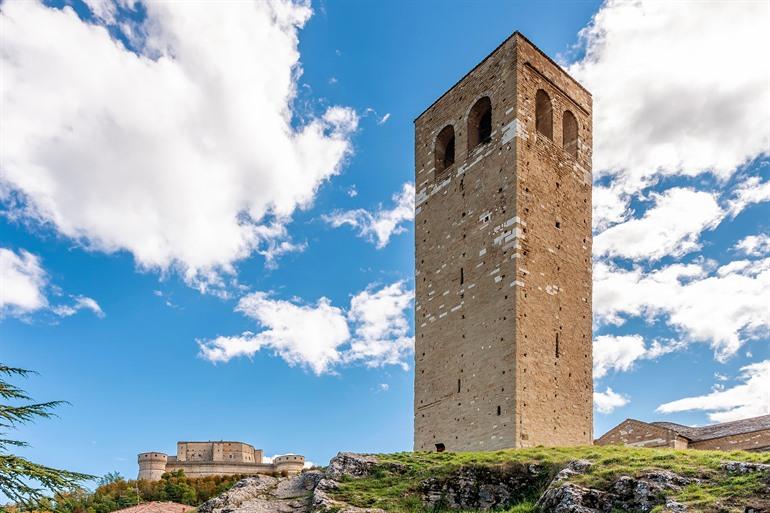Rathausuhr in San Leo, Emilia-Romagna