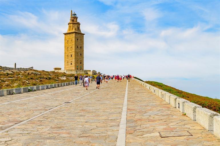 Herkules-Turm La Coruña, Galicien