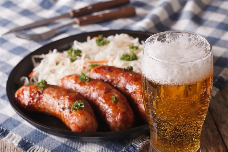 Traditionelle Oktoberfest-Kost.