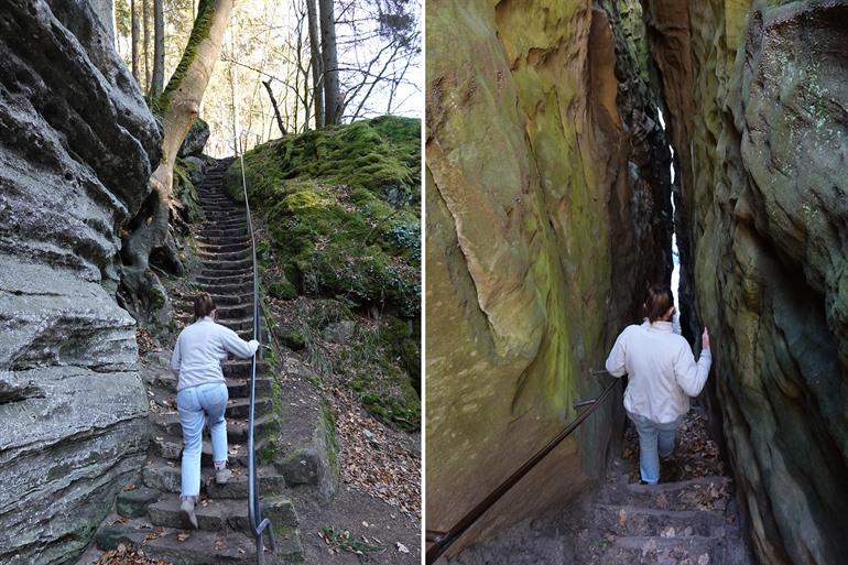 Wanderung auf den Perekop-Felsen im Müllerthal