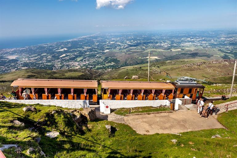 Zugfahrt auf die La Rhune, Französisches Baskenland