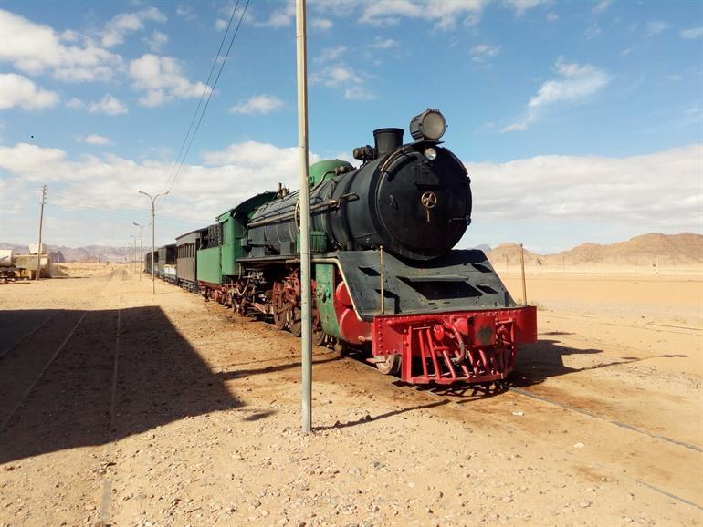 Bahnhof Hejaz in Wadi Rum, Jordanien