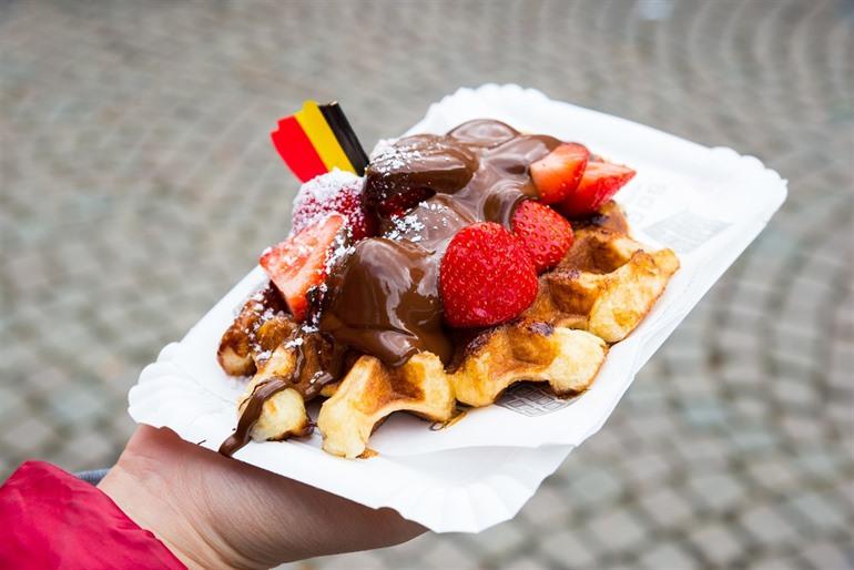 Typischer belgischer Waffel