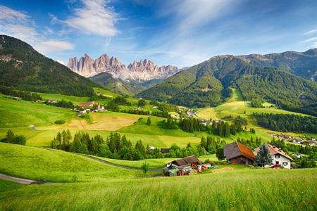 Aussicht auf die Dolomiten, Norditalien