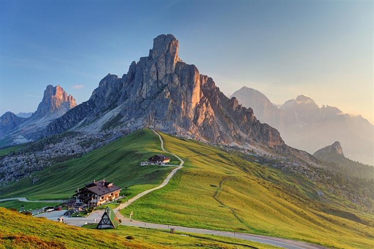 Aussicht auf die Dolomiten, Norditalien
