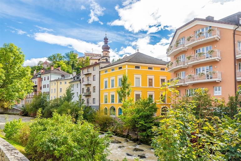 Blick auf Bruneck, Südtirol