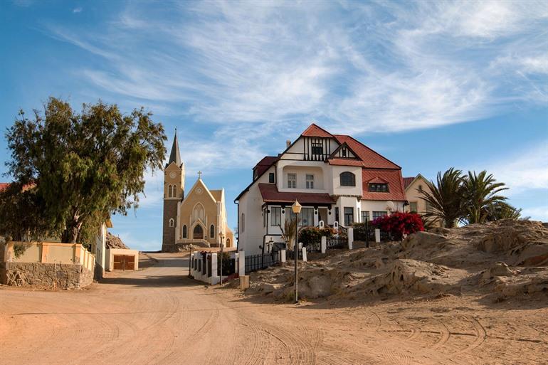 Aussicht auf die Felsenkirche, Lüderitz
