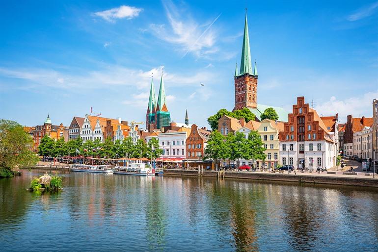 Ausblick auf die Hansestadt Lübeck, Mecklenburg-Vorpommern