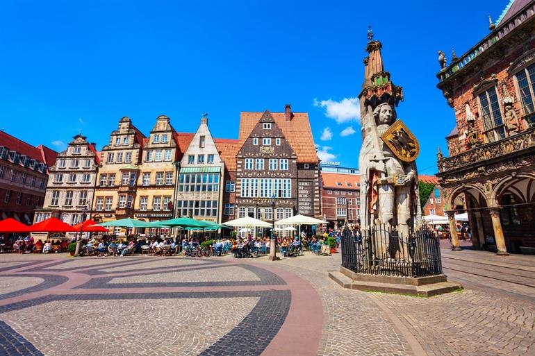 Blick auf den Marktplatz in Bremen