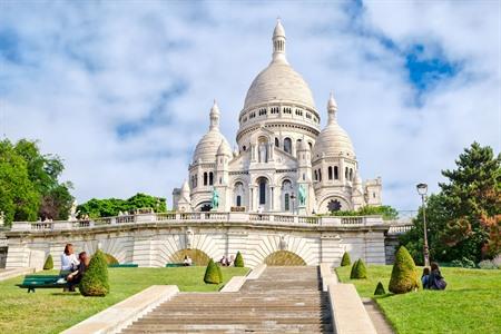 Aussicht auf die Sacré-Cœur in Paris