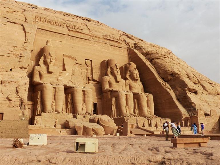 Aussicht auf den Tempel von Abu Simbel