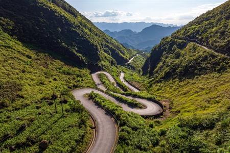 Aussicht auf den Tham Ma Pass, Ha Giang Loop