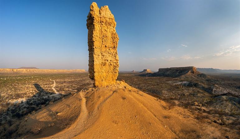 Aussicht auf den Vingerklip und die Umgebung