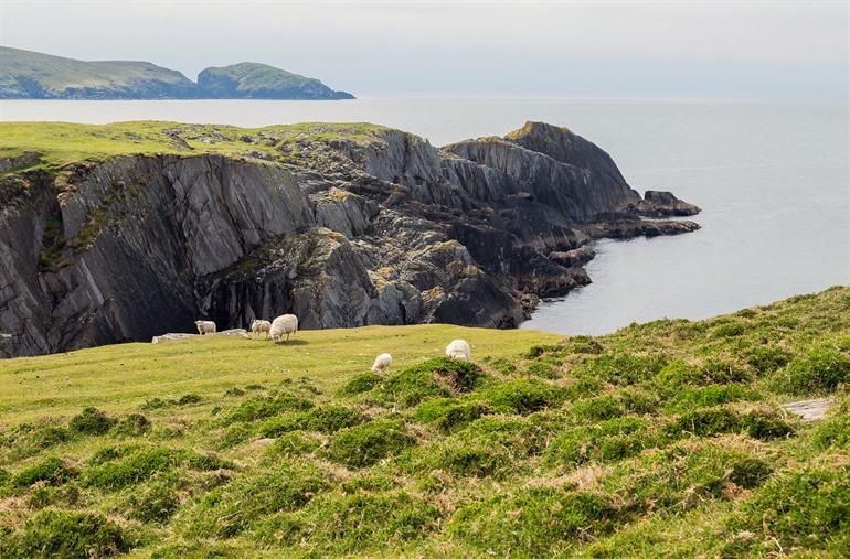 Aussicht auf Dursey Island vom Seilbahn, Irland
