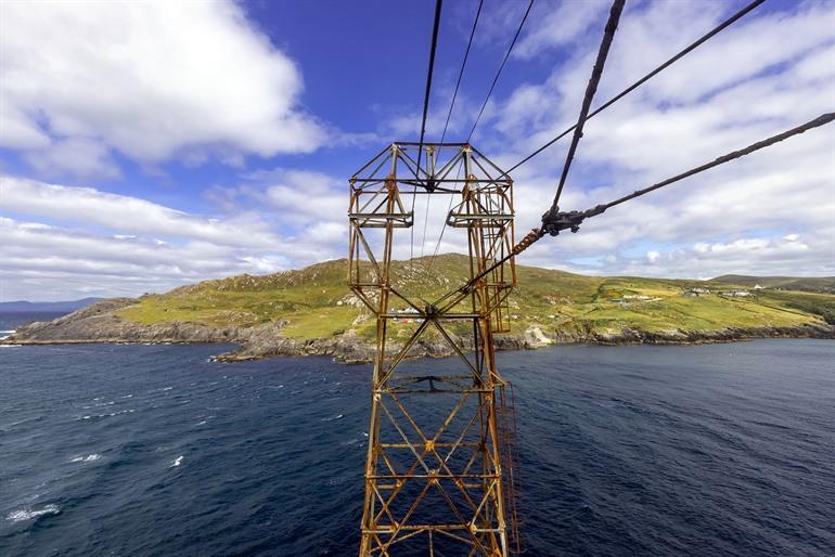 Aussicht auf Dursey Island vom Seilbahn, Irland