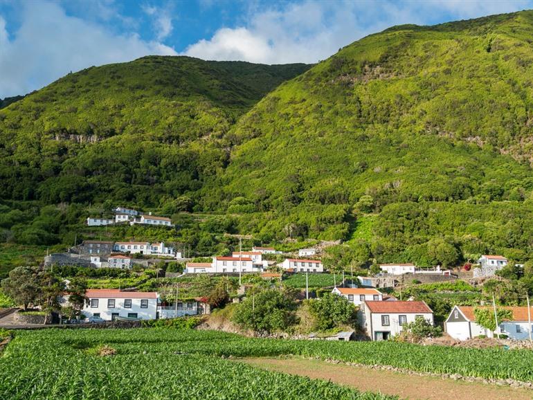 Aussicht auf Fajã dos Vimes, Sao Jorge