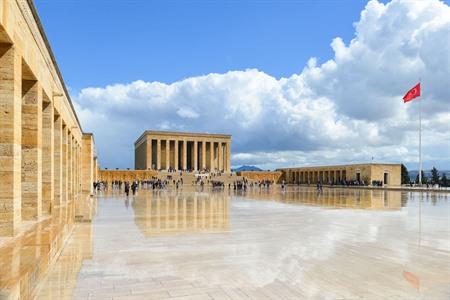 Blick auf das Atatürk-Mausoleum in Ankara, Türkei