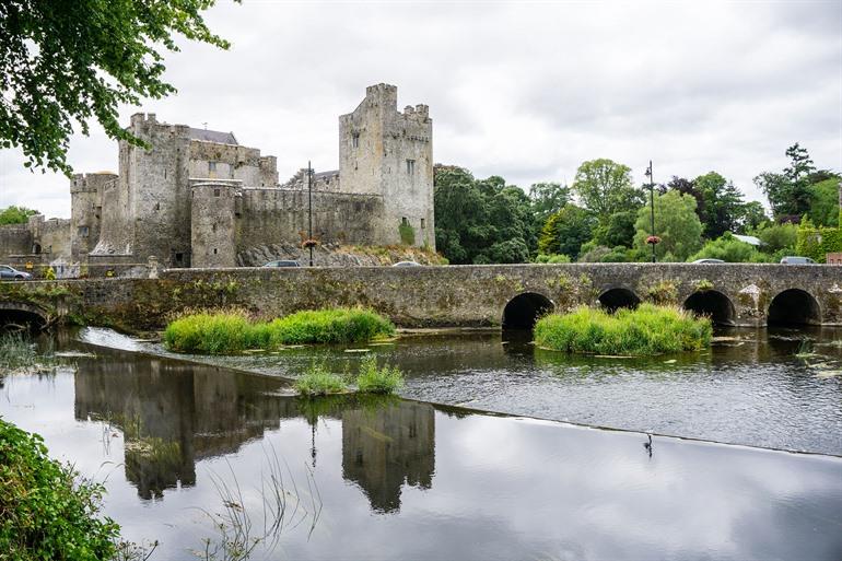 Aussicht auf das Cahir Castle, Irland