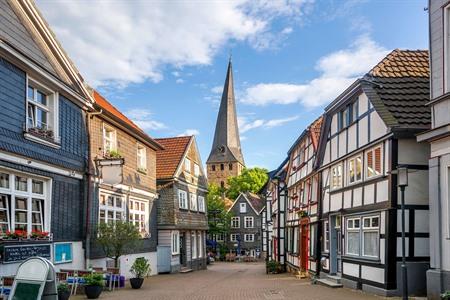 Blick auf die Hattinger Innenstadt, Nordrhein-Westfalen